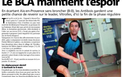 N3 J7: Victoire 8-0 contre Aix : article dans Nice Matin