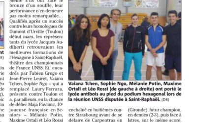 Presse: Championnat de France UNSS