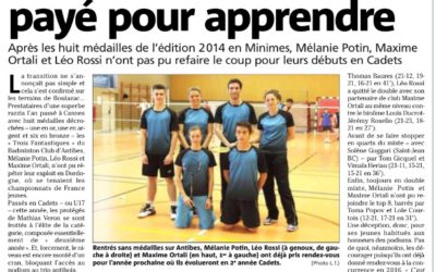 Presse: Championnats de France Jeunes